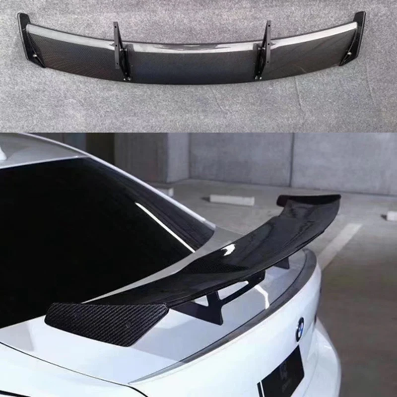 Car Styling Carbon Fiber Modified Rear Spoiler Tail Wing For Bmw 1M M3 F82 E87 E90 E92 E93 F30 F10 Revozport Style