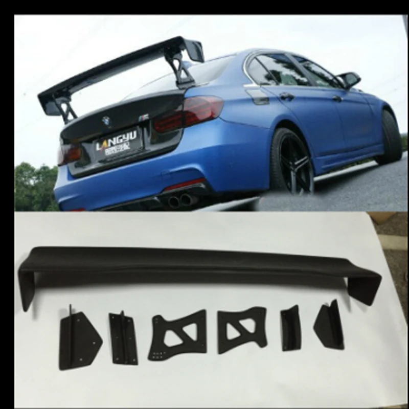 Per Bmw M3 E90 E92 E46 F30 Gts Style 100% Spoiler Posteriore Universale In Fibra Di Carbonio