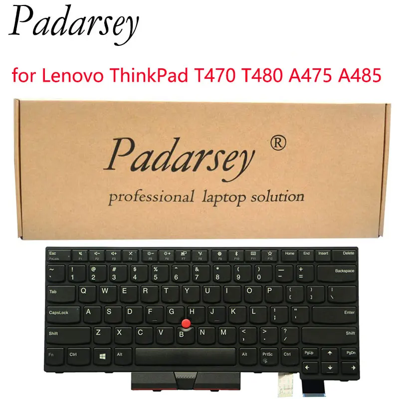 Tastiera Sostitutiva Per Notebook Padarsey Compatibile Per Laptop Lenovo Thinkpad T470 T480 A475 A485 Senza Retroilluminazione