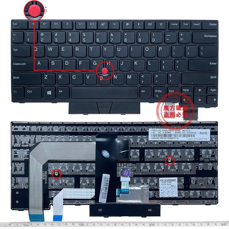 Nuova Tastiera Degli Stati Uniti Per Ibm Lenovo Thinkpad T470 T480 A475 A485 Notebook Tastiera Con Retroilluminazione