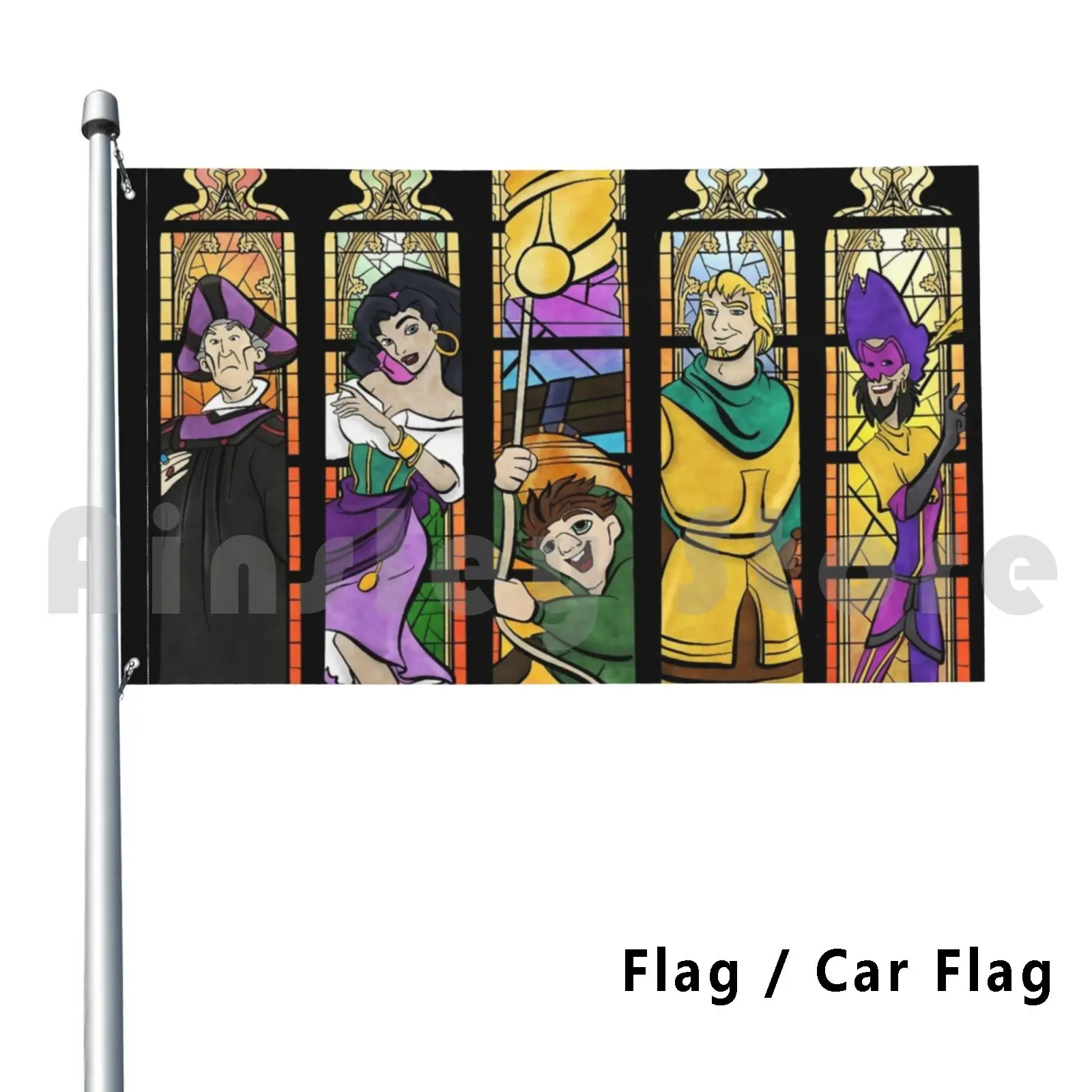 Gobbo Di Notre Dame Outdoor Decor Flag Car Flag Hunchback Frillo Esmeralda Phoebus Quasimodo Hunchback Of
