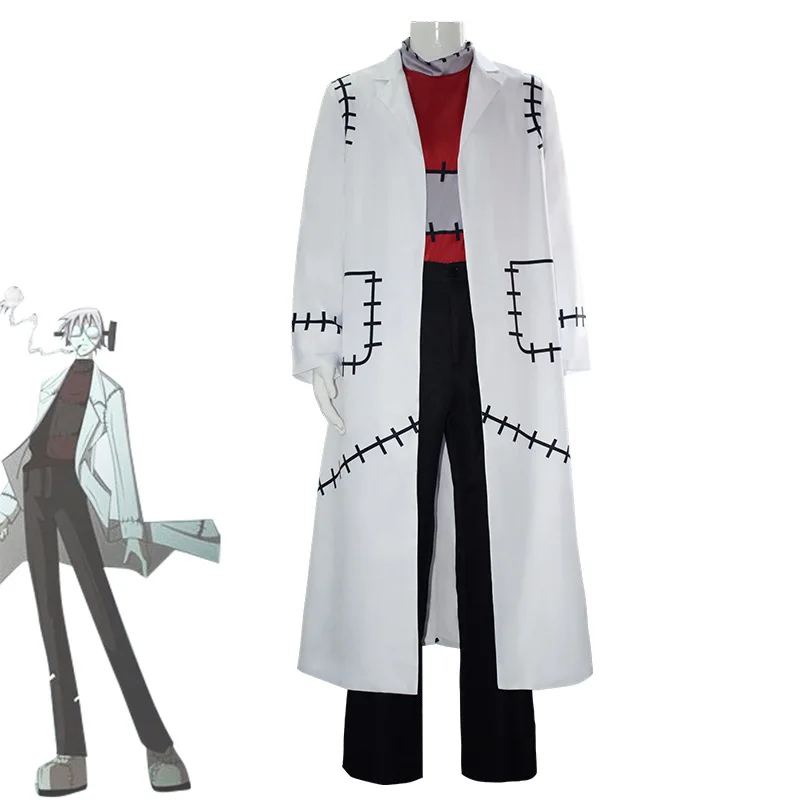 Anime Soul Eater Franken Stein Doctor Costume Cosplay Adult Men Outfit Halloween Carnival Party Costumes For Male Role Playing