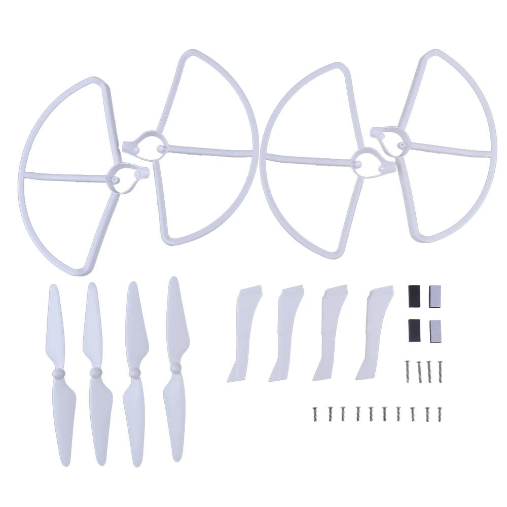 4Pcs Propellers And Protector Cover + Landing Gear For Hubsan H501S X4 Rc Quadcopter Propellers Blades 2Cw/2Ccw