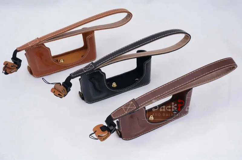 Borsa Per Videocamera Per Leica D-Lux Typ109 Base Pu Bag Vintage Half Case