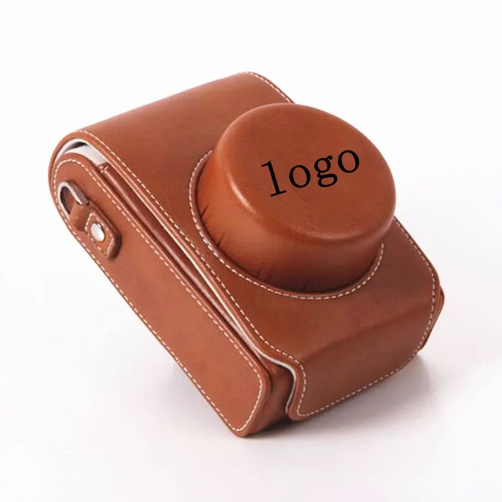 New Cuoio Camera Bag Case Cover Pouch Per Leica D-Lux Typ 109 Typ109 Marrone