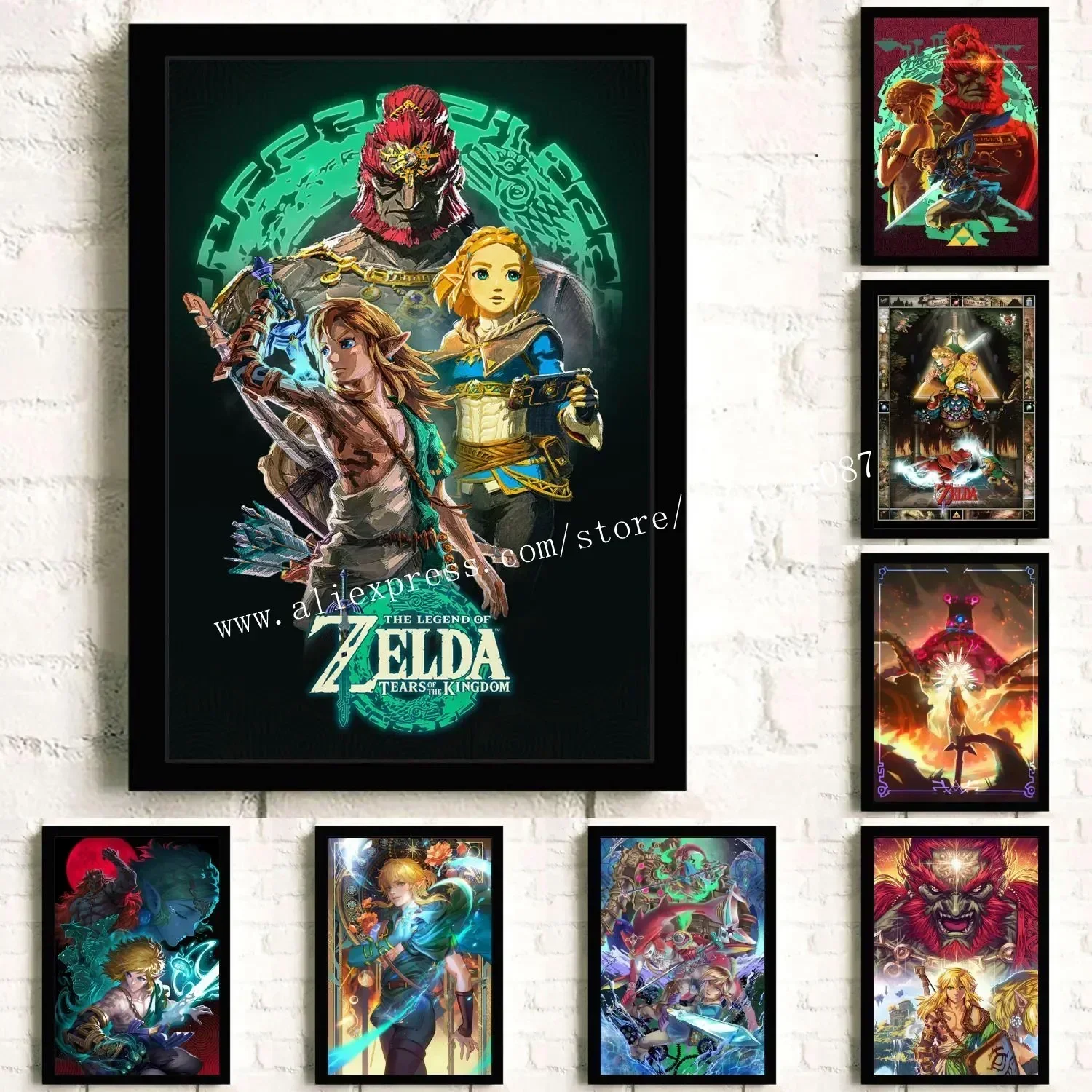 Zelda Escada Tears Of The Gods Poster Pittura Decorativa Canvas Poster Wall Art Living Room Poster Camera Da Letto Pittura