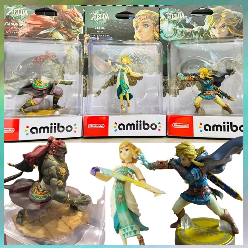 Originale Amiibo Zelda Tears Of The Kingdom Twilight Princess Amiibo Link Ganon Figure Nfc Anime Figurine Action Figure Regalo Per Bambini