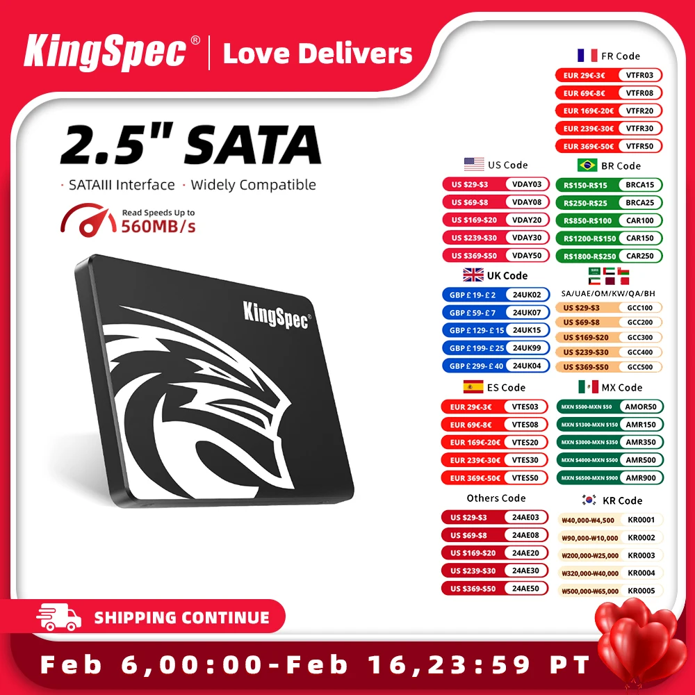 Kingspec Sata Ssd Hard Drive 128Gb 256Gb 512Gb 1Tb Sata3 Dischi Laptop Disco Rigido Interno Hdd Hard Disk Per Pc