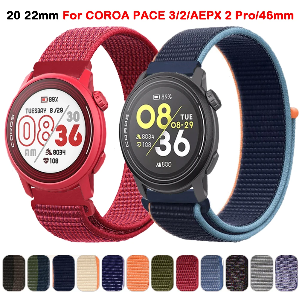 Per Coros Pace 3 Cinturino Sportivo In Nylon Cinturino Per Coros Apex 2 Pro/ Apex 42Mm 46Mm Cinturino Pace 2 Cinturino Cinturino