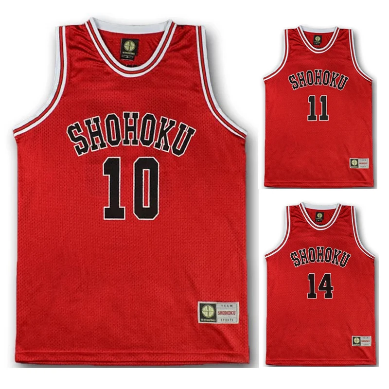 Anime Sakuragi Hanamichi Rukawa Cosplay Slam Dunk Jersey Shohoku School Basketball Team 1-15 Jersey Costume Sportivo Di Qualità
