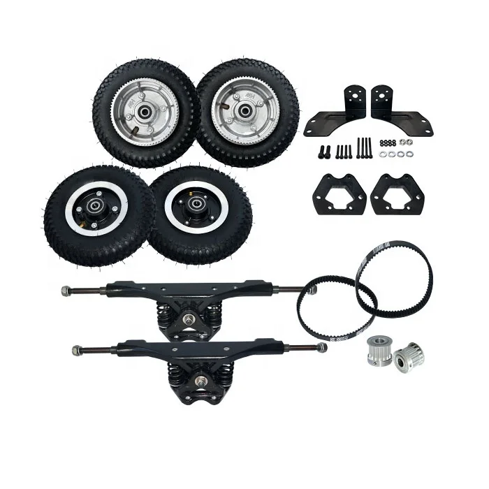 Kit Elettrico Mountainboard Trucks Wheels Kit Skateboard Fuoristrada Elettrico Per Mountainboard Elettrico