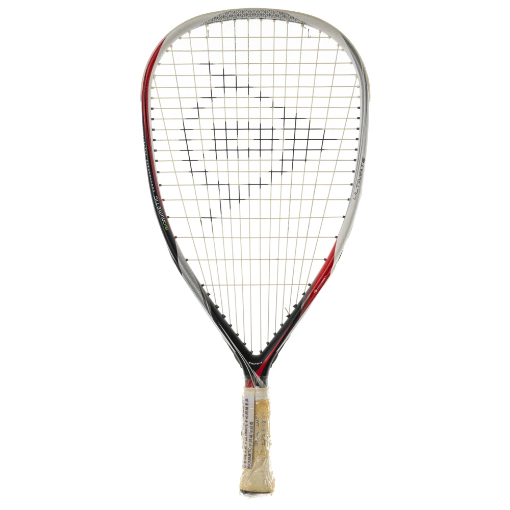 Racketball Racchetta Dunlop Biomimetic Ultimate Head Light Nero Bianco Rosso