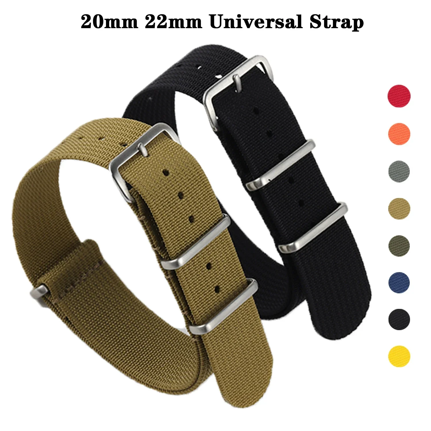 Cinturino In Nylon Elastico Stile 20 22Mm Cinturino Universale Per Omega Per Rolex Militare Casual Soft Watch Replaement Strap Bracciale
