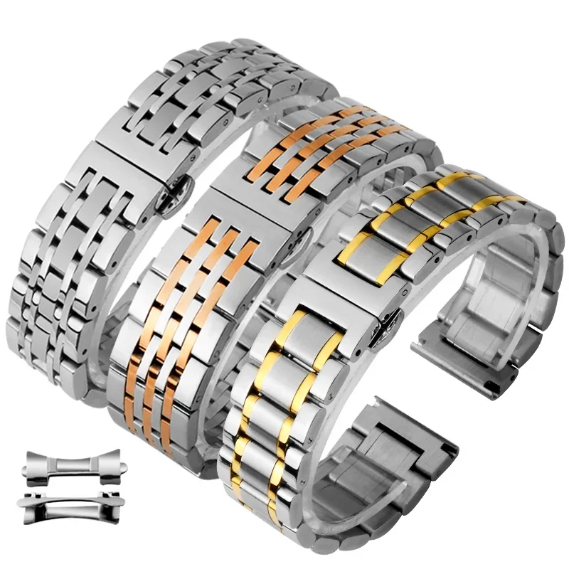 Cinturino In Acciaio 304L Cinturino In Metallo Da Uomo Per Omega Longines Mido Tissot Cinturino 12 13 14 16 17 18 19 20 22 24Mm