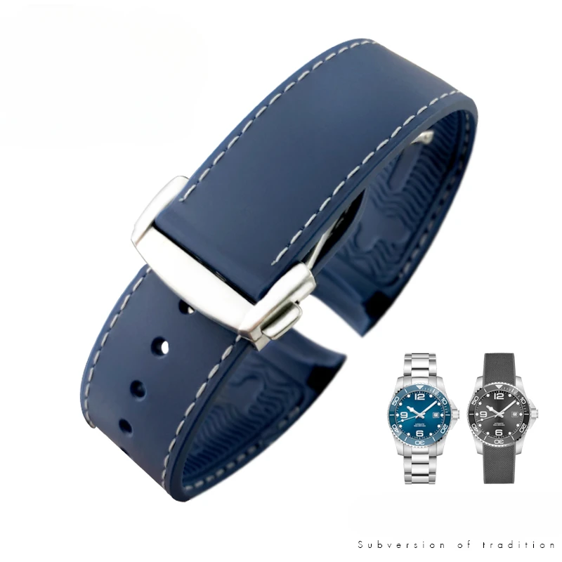 Interfaccia Arc Accessori In Gomma Impermeabile Per New Conquest L3 Omega Seiko Iwc Huawei Tissot Universal Sostituire Il Cinturino Dell'Orologio