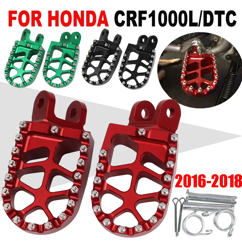 Moto Poggiapiedi Pedane Pedane Pedale Per Honda Africa Twin Crf1000L Crf1000 Crf 1000 L 1000L Dct 2016-2018 Accessori
