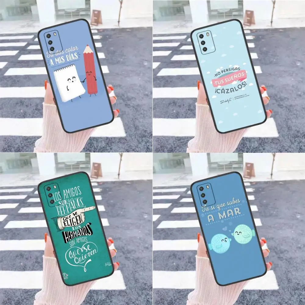Prezzo Per Samsung Galaxy A72 A725F A71 A70 4G 5G A50 A40 A30 A20 A10S A02 Wonderful Hoy Todo Me La Pelle Nero Impermeabile