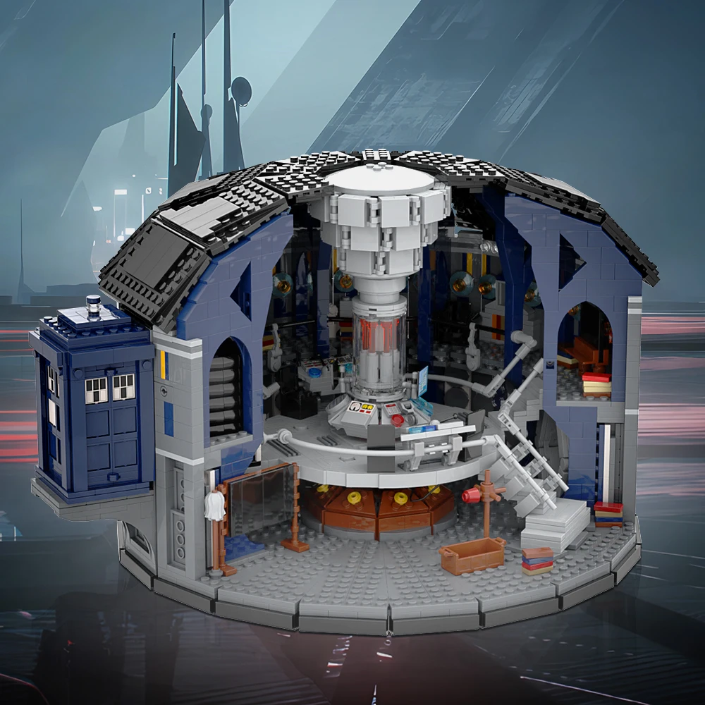 Moc Doctor Who - 12Th Doctor Tardis Building Blocks Film Doctor Who Tardis Control Room Model Toys Bricks Kids Adult Gift