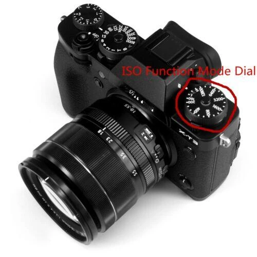 Nuove Parti Di Riparazione Originali Per Fujifilm Fuji X-T3 Xt3 Coperchio Superiore Iso Funzione Modalità Quadrante (Nero)