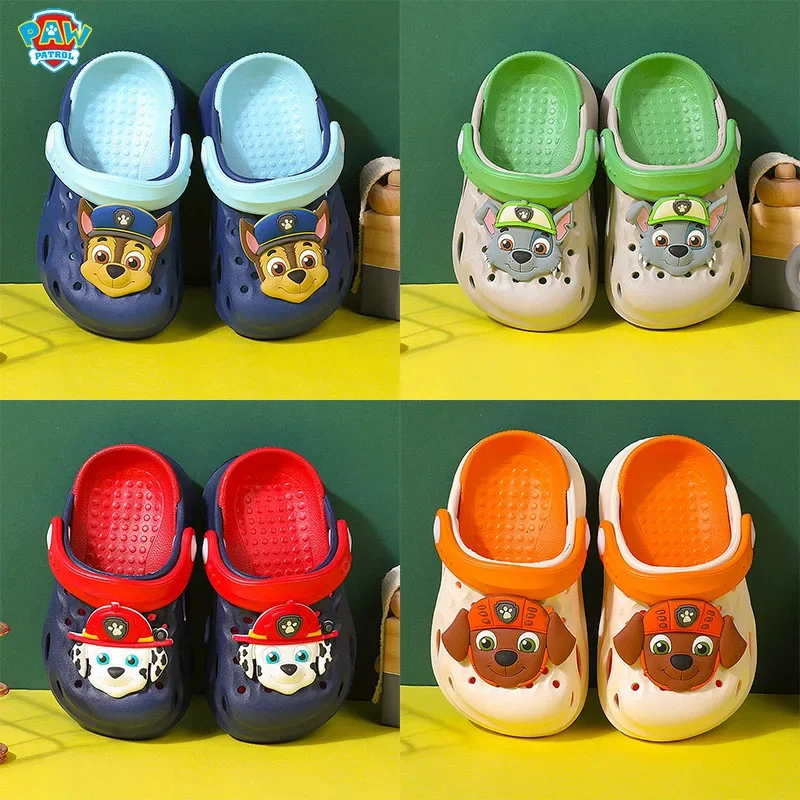 Genuine Paw Ronds Chase Shoes Kids Summer Slipper Cartoon Figure Marshall Macerie Skye Rocky Slipper Kids Patrulla Cina Toy