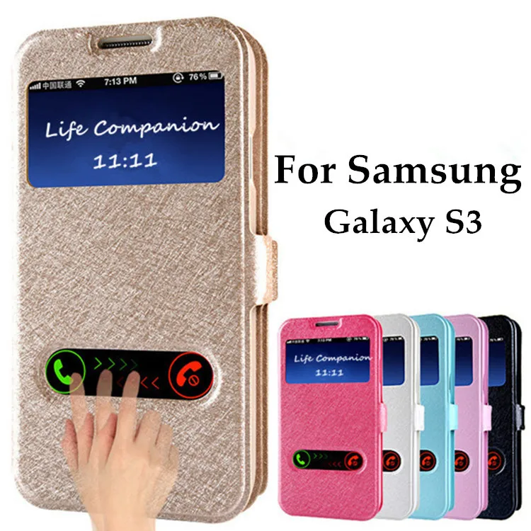 Custodia Flip Cover S3 Di Lusso Per Samsung Galaxy S3 I9300 Neo I9301 S3 Neo + I9300I Siii Duos Borsa Per Telefono In Pelle Pu Coque Con Supporto