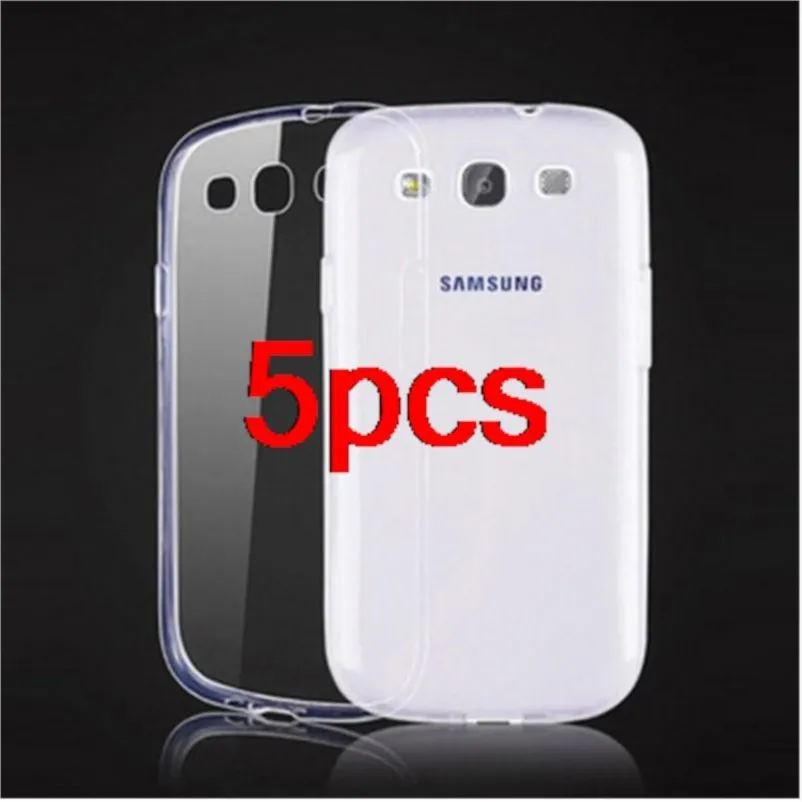 Custodia Morbida In Tpu Trasparente Da 5 Pezzi Da 0.3Mm Per Samsung Galaxy S3 I9300 Neo I9301 S3 Neo + I9300I Siii Duos Cover Posteriore Custodia Prot