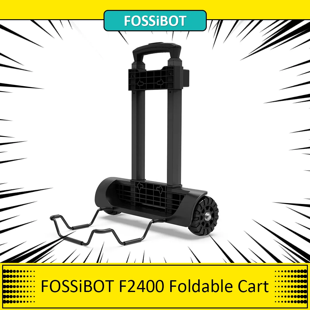Carrello Pieghevole Fossibot F2400, Può Contenere Fino A 22 Libbre, Auto Piatta Con Maniglia Regolabile A 3 Livelli Con Rotelle Speciale Pieghevole Le