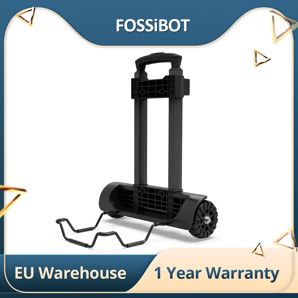 Carrello Pieghevole Fossibot F2400, Può Contenere Fino A 22 Libbre, Auto Piatta Con Maniglia Regolabile A 3 Livelli Con Rotelle Speciale Pieghevole Le