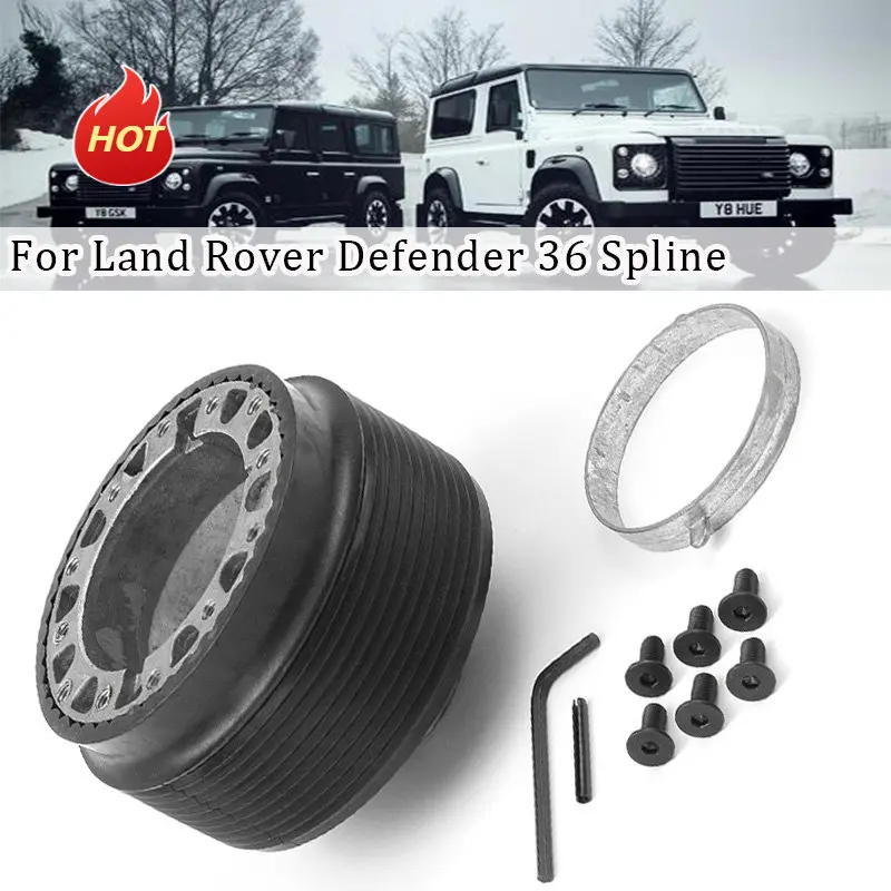 Volante Da Corsa Adattatore A Sgancio Rapido Kit Boss Snap-On Per Land Rover Defender 36 Scanalature E Accessori