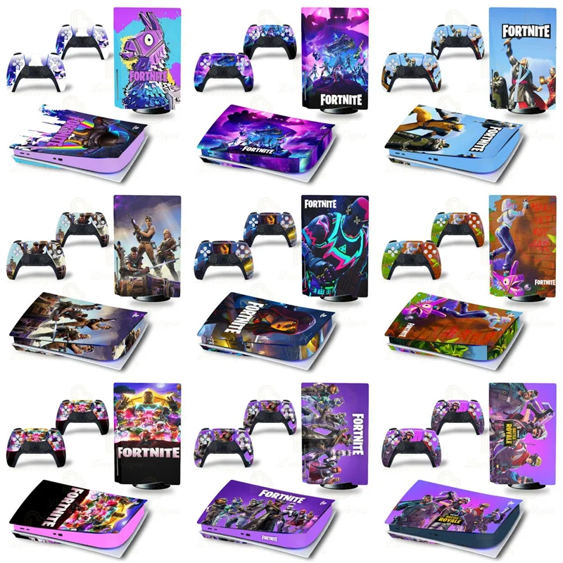 Adesivi Per Console Ninja Fortnite Per Sony Ps5 Digital Edition Decalcomanie Per Pelle A Colori Per Tutto Il Corpo Per Controller Playstation 5 Gamepa