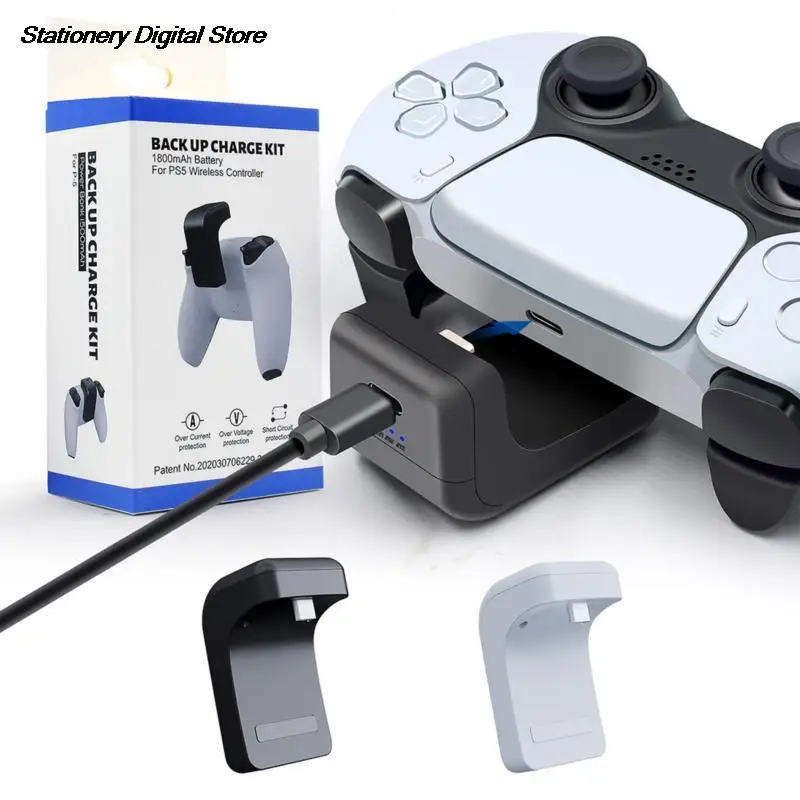 Per Playstation 5 Ps5 Wireless Game Controller Caricabatterie Batteria Ricaricabile