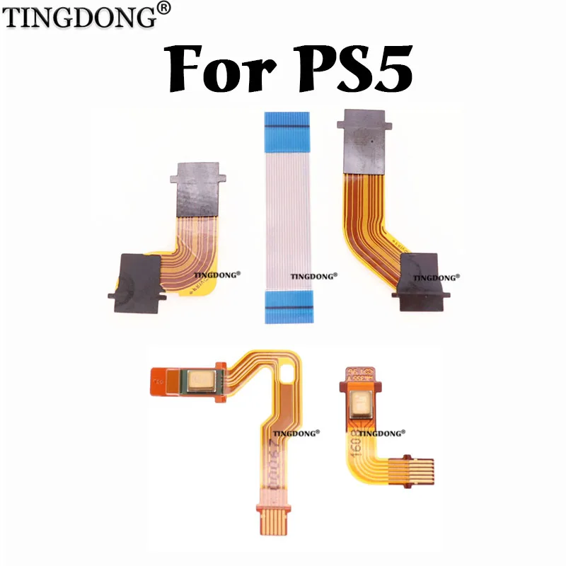 Sinistra Destra L2 R2 Motor Connect Ribbon Flex Cable Handle Button Board & Microphone & Touch Ribbon Flex Cable Per Controller Ps5
