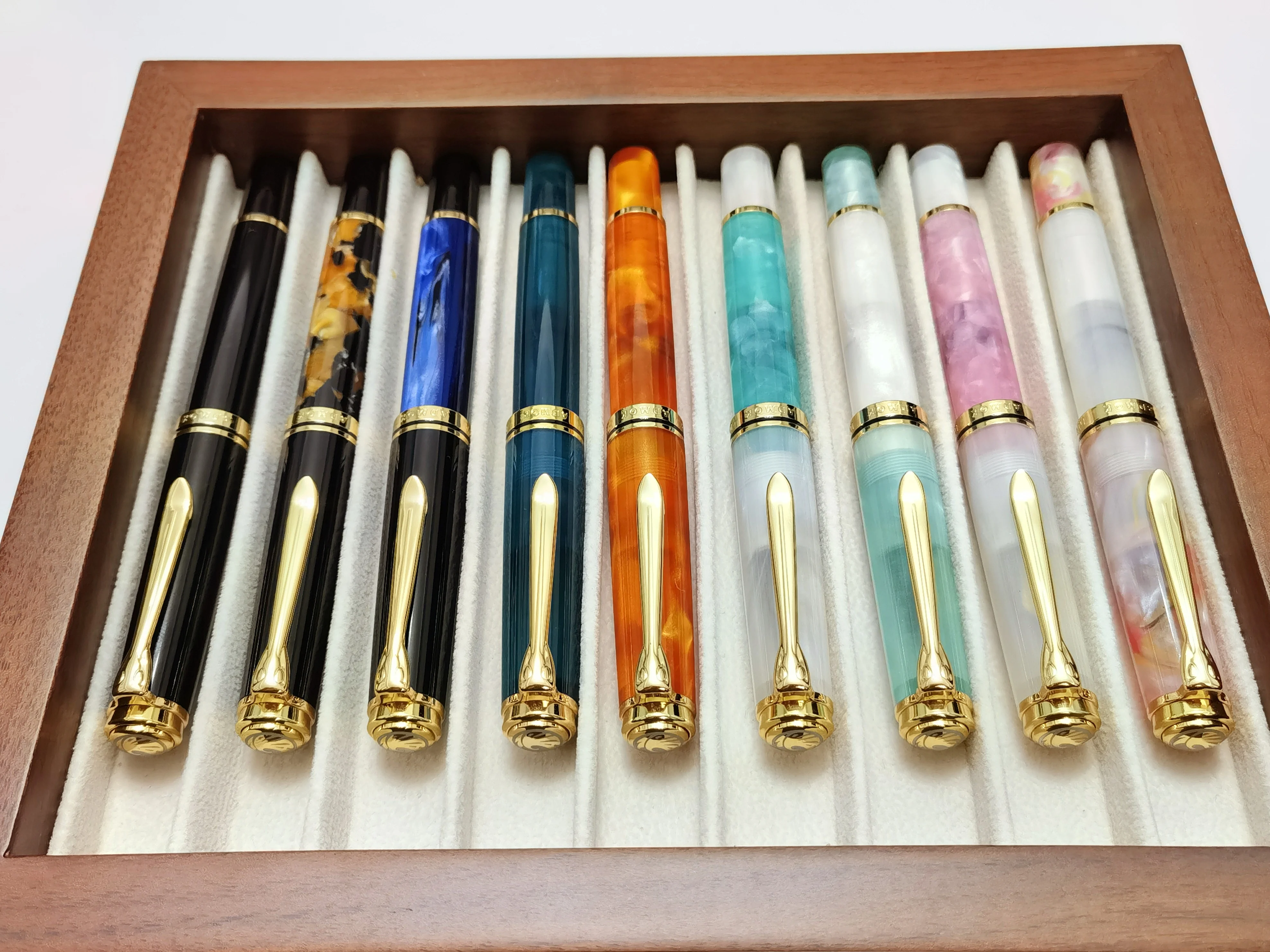 Nuovo Admok M800 Penna Stilografica A Pistone Acrilico Bock/Schmidt Soft Smooth No.6/35 # Nib Inking Pelikan Copy Studenti Che Scrivono Penna Regalo