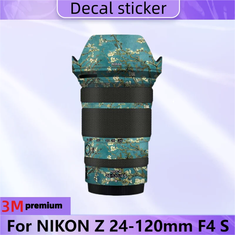 Per Nikon Z 24-120Mm F4 S Adesivo Per Lenti Pellicola Protettiva Per Decalcomanie Per La Pelle Cappotto Protettivo Antigraffio Z24-120 24-120 F/4 F4S 