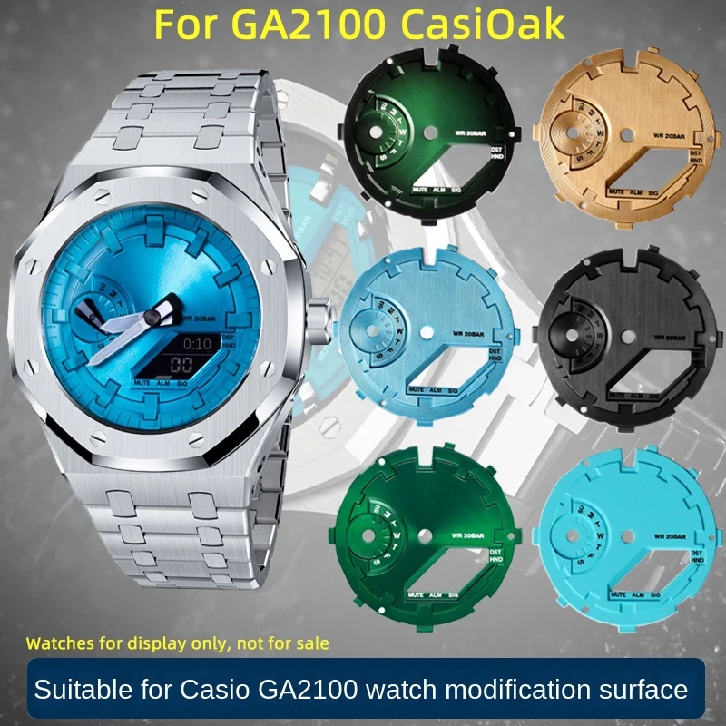 Superficie Metallica Per Serie Ga-2100 Casioak Per Casio Tiffany Modificato Accessori Scale Quadrante In Metallo Modificato Tendenza Personalizzata