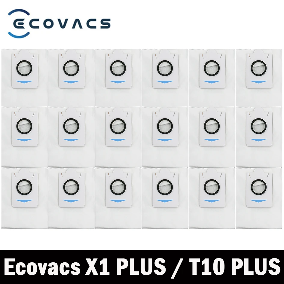Untuk Ecovacs X1 Plus / T10 Plus Suku Cadang Tas Debu Robot Penyedot Debu Tas Sampah Sekali Pakai Aksesori Pengglanti Tas Kotor