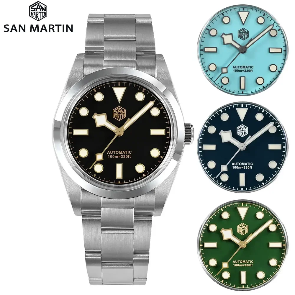 San Martin Explore Climbing Series 36Mm Orologio Da Uomo Bb36 Pt5000 Sw200 Orologi Meccanici Automatici Luminosi Bgw-9 Impermeabili 10Bar