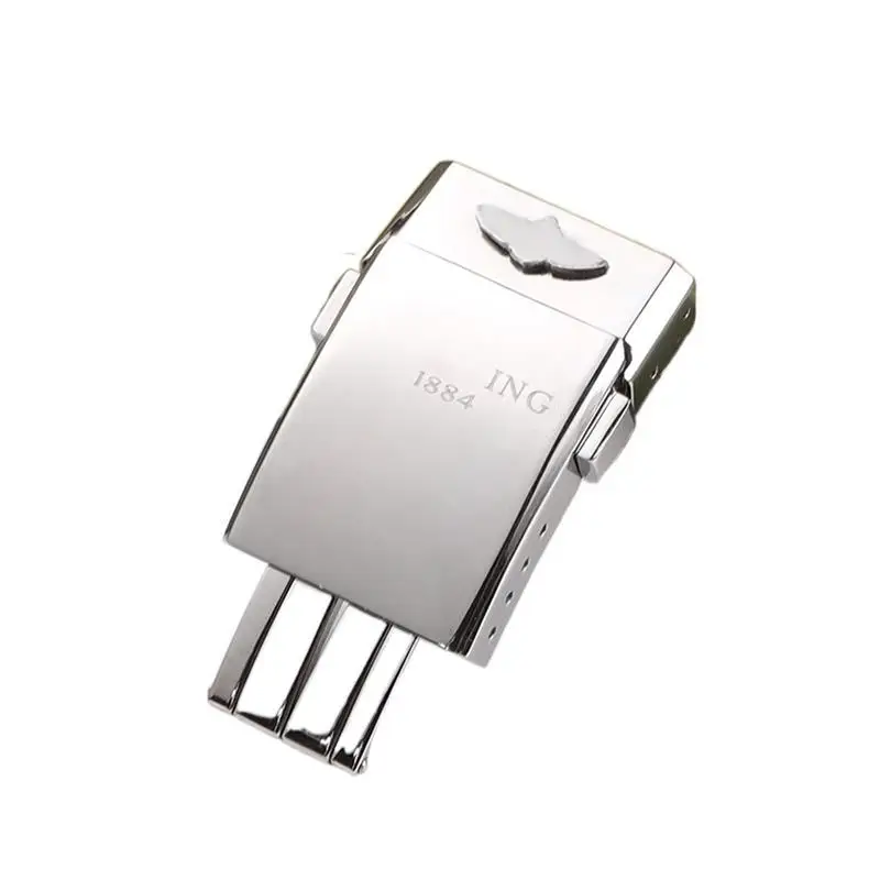 Fibbia In Acciaio Inossidabile Pcavo Per Cinturino Breitling 20Mm Lucidatura Doppia Chiusura A Scatto Cinturino Cinturino 1884 Logo