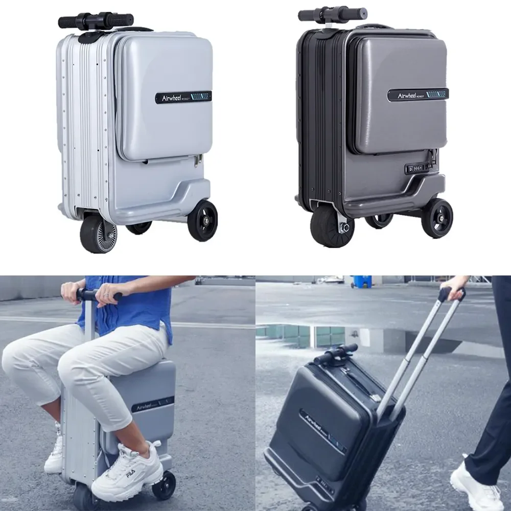 Se3Minit Air Wheel Business Lock Con Tasca Anteriore E Caricatore Usb Ruota Universale Bagaglio Elettrico Valigia Rigida Lantsun