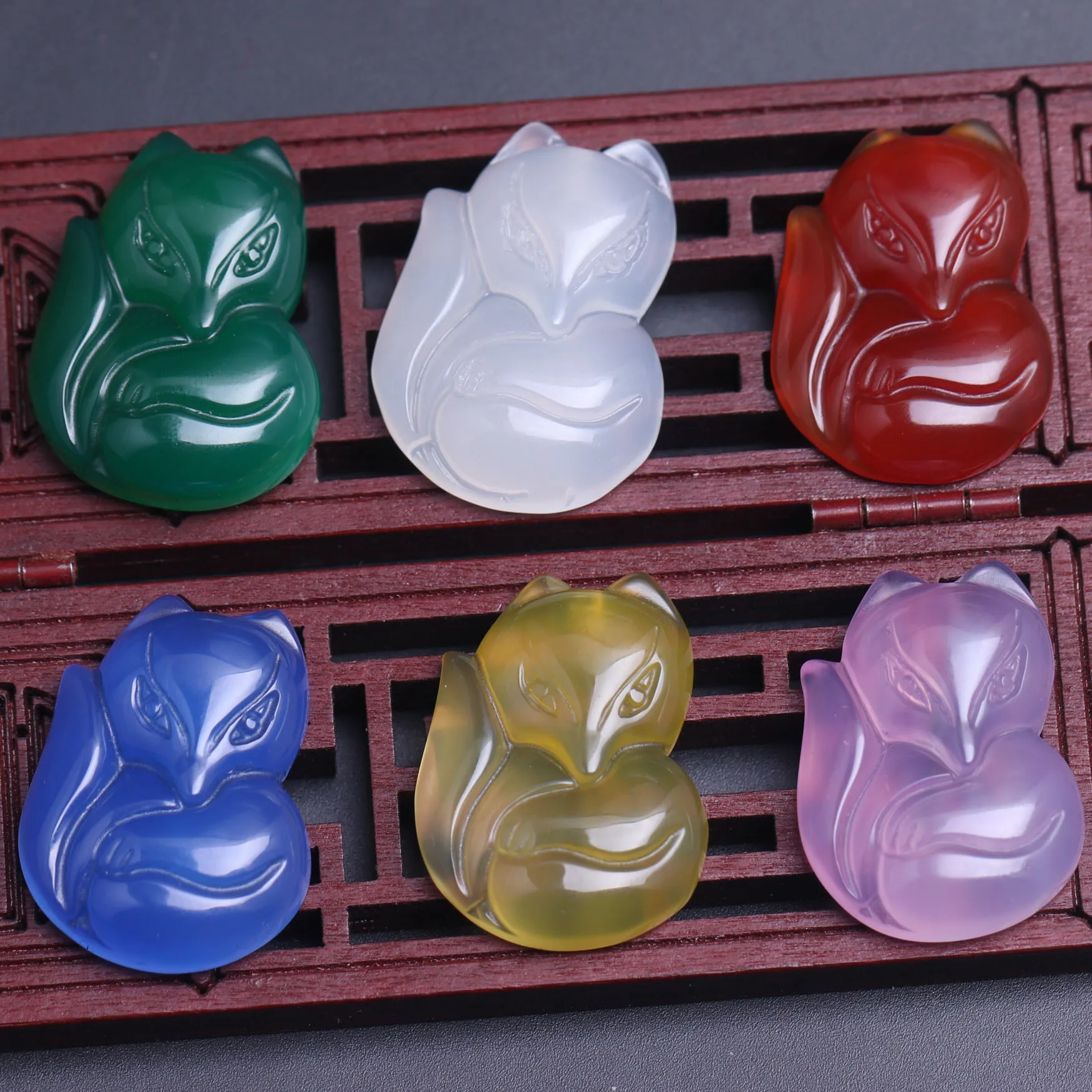Natural Colorful Jades Fox Beads For Jewelry Making Diy Bracelet Charms Necklace Pendant Jade Stone Bead Jewellery Accessories