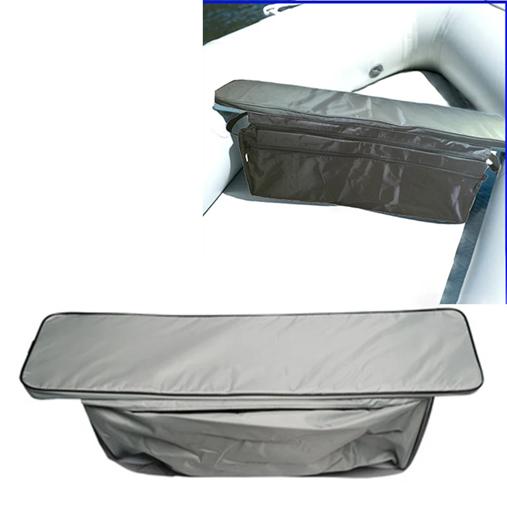 Canoa Gommone Barca Da Pesca Gommone Sotto Il Sedile Borsa Portaoggetti Con Cuscino Del Sedile Imbottito 85X21Cm