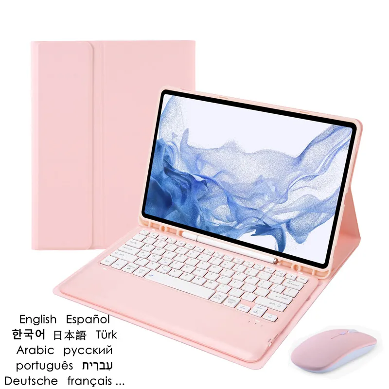 Per Samsung Galaxy Tab S8 Plus S7 Plus S7 Fe Tastiera Tablet 12.4 Pollici Copertura Magnetica Funda Per Galaxy Tab S7 Plus S7 Fe Caso