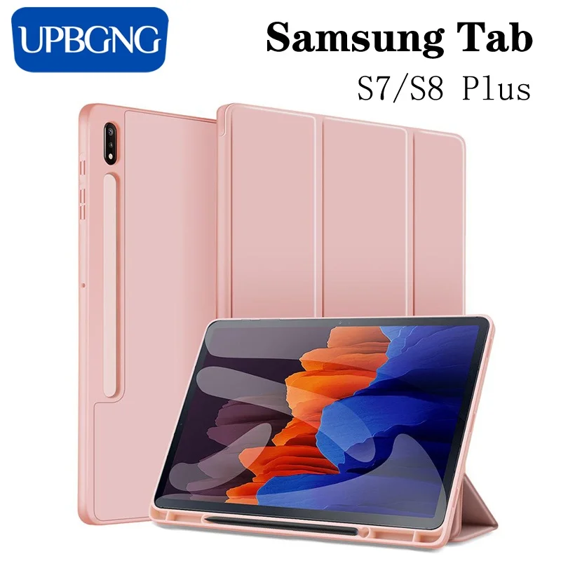 Upbgng Per Samsung Galaxy Tab S7 Fe Tab S7 Plus Custodia Con Custodia Portamatite Per Galaxy Tab S8 Plus S8 Custodia Per Tablet Ultra