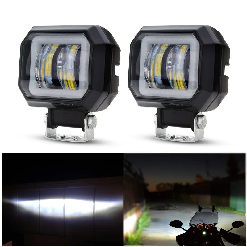 Fari Rotondi A Led 4X4 Fuoristrada 12V 24V Camion Faros Fendinebbia Moto