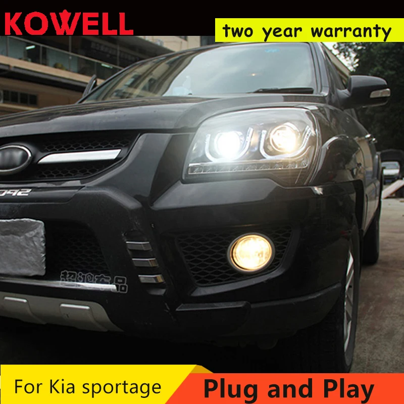 Faros Delanteros Para Kia Sportage, Caja De Luces Led De Seyal De Giro, Drl, Para Kia Sportage, Asenos 2007 A 2013