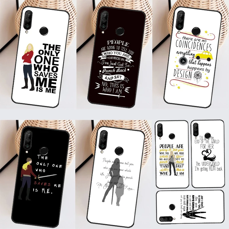 Una Volta Emma Swan Quote Case Per Huawei P60 P30 Pro P20 P40 Lite Nova 3I 8I 11I 5T Nova 9 10 Se Y60 Y61 Y70 Y90