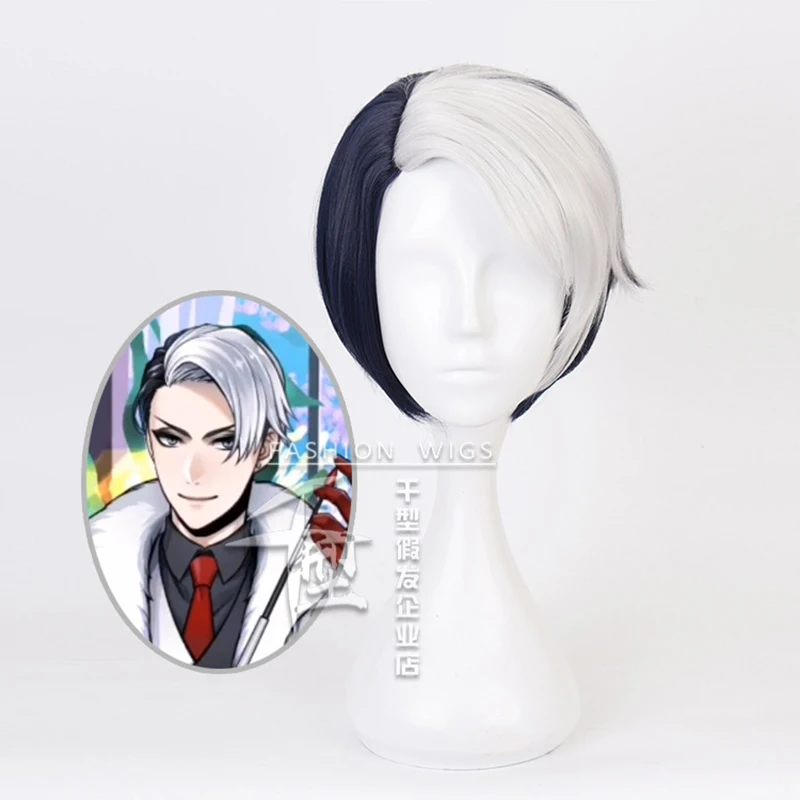 Anime Twisted Wonderland Divus Crewel Short Wig Cosplay Costume Heat Resistant Synthetic Hair Men Women Wigs