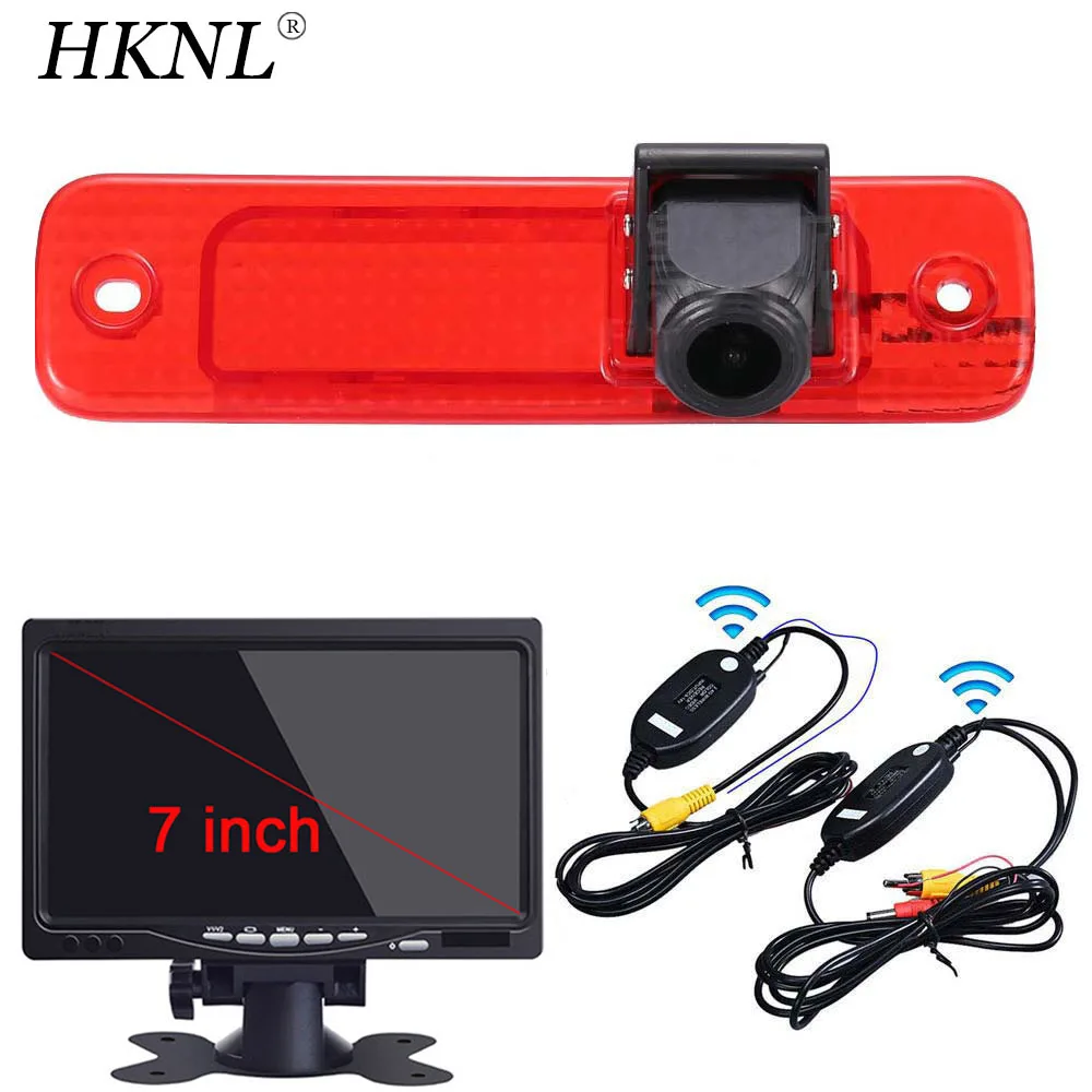 Hknl Telecamera Di Retromarcia Di Backup Per Auto 7 "Monitor 2.4Ghz Wireless Per Ford Transit Mk7 Tourneo Furgon Mk4 Muslimah Brake Light Van Hd