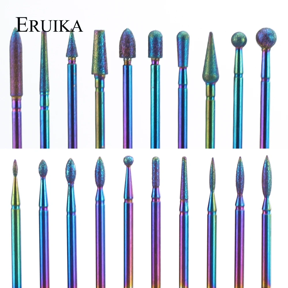 29 Tipo Arcobaleno Diamante Del Chiodo Trapano Fresa Cutter Per Manicure Rotary Drill Bit Grinder Burr Cuticola Del Chiodo Pulito Accessori Strumenti
