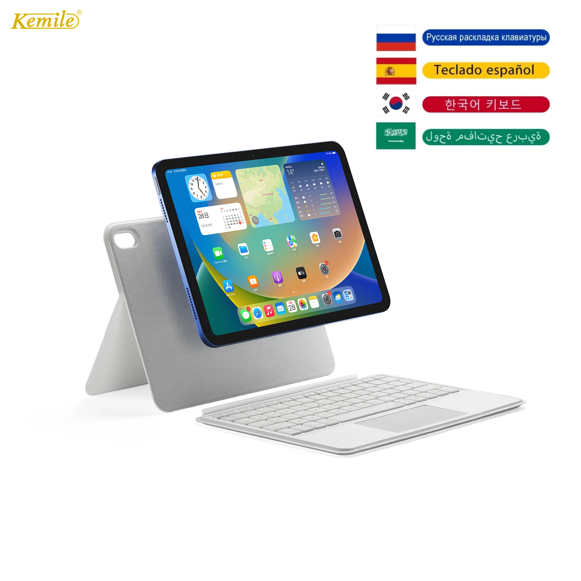 Magic Keyboard Folio Per Ipad Ipad 10Th Generation 10.9 2022 Custodia Per Tastiera Touchpad Per Ipad 10Th 10.9 2022 Custodia Tastiera Coreana